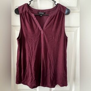Burgundy Sleeveless Top, women’s medium